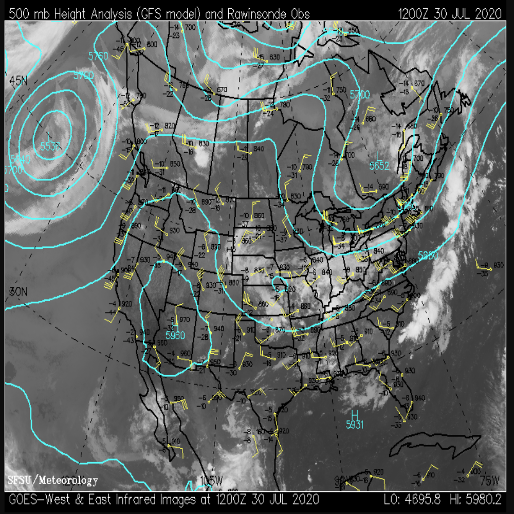 SFSU 500 mb composite